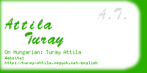 attila turay business card